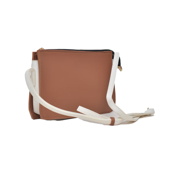 Crossbody Sling Bag (Mustard Brown)