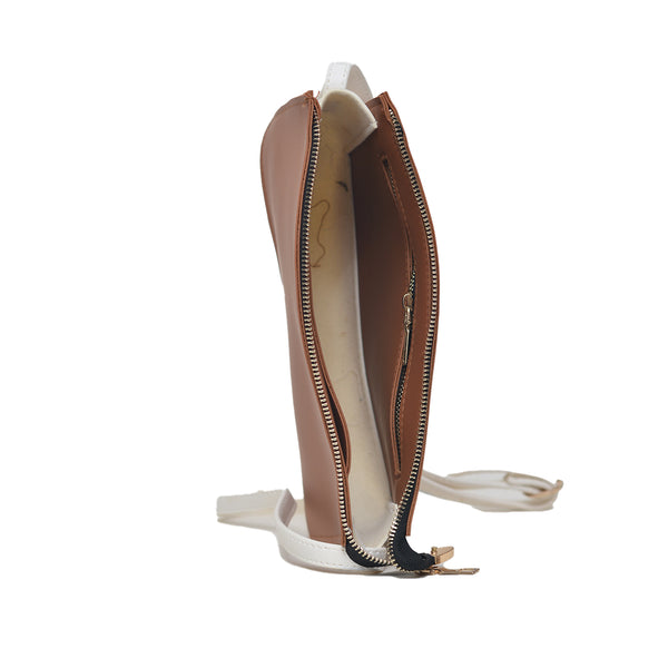 Crossbody Sling Bag (Mustard Brown)