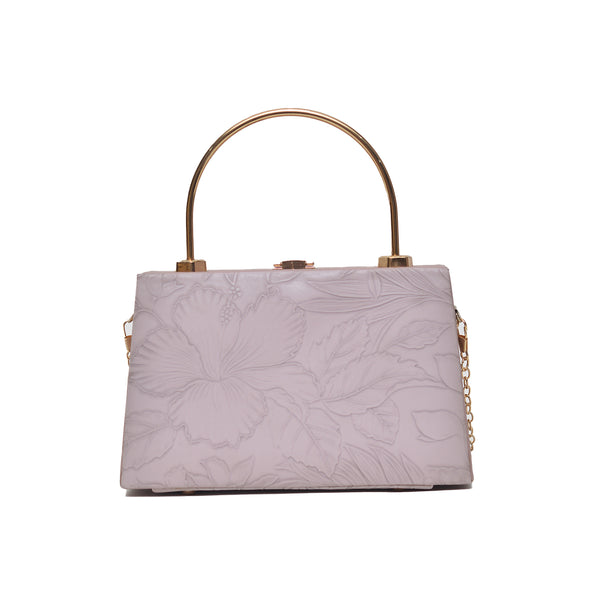 Floral Pattern Clutch (Purple)