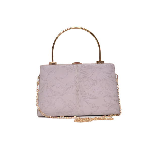 Floral Pattern Clutch (Purple)
