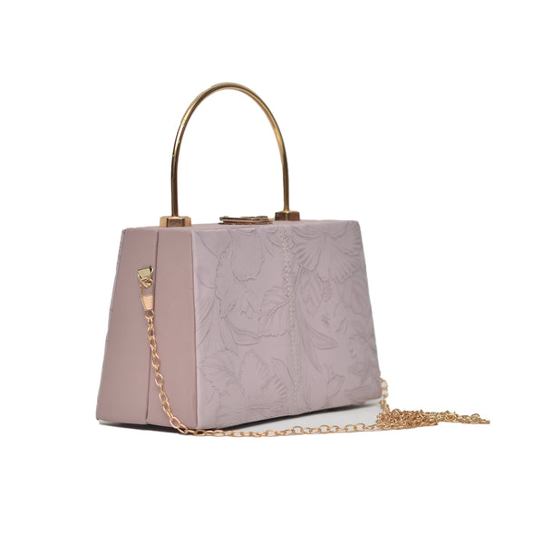 Floral Pattern Clutch (Purple)