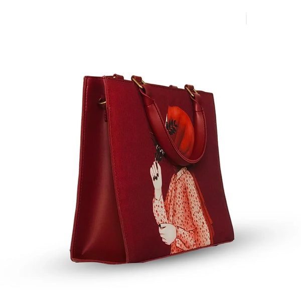 Hijab With Tote Bag Maroon