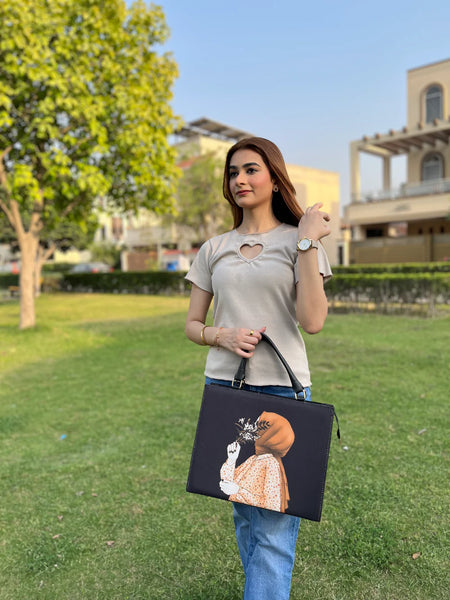 Hijab With Tote Bag BLACK