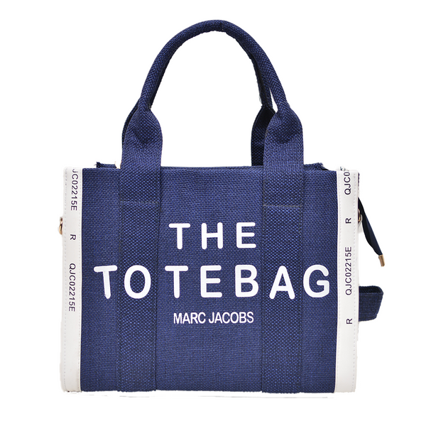 Jute Tote Bag (Navy Blue)