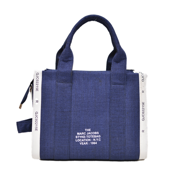 Jute Tote Bag (Navy Blue)
