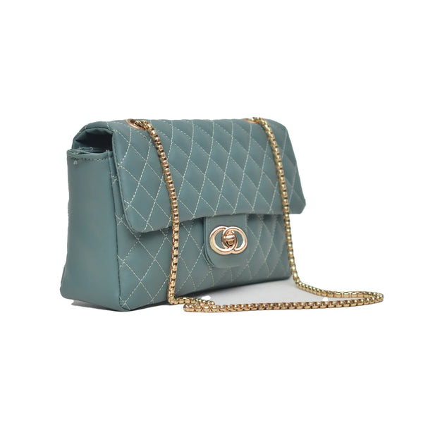 Classic Flap Shoulder Bag (Light Green)