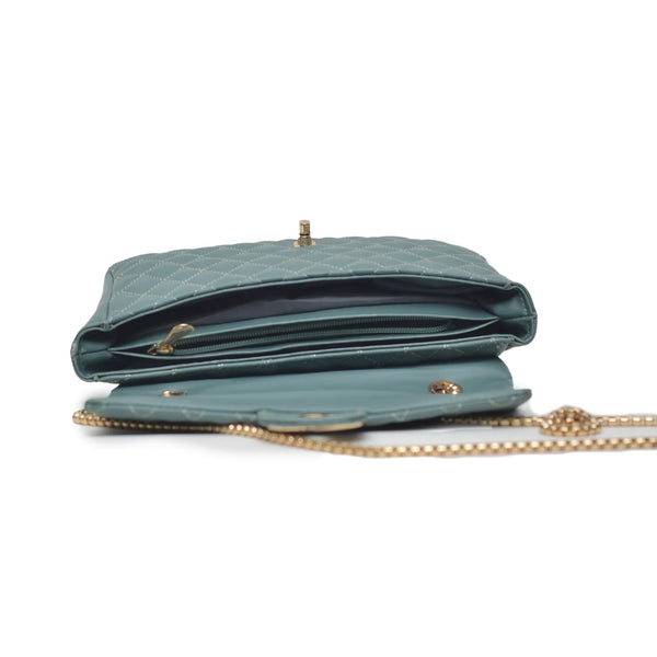 Classic Flap Shoulder Bag (Light Green)