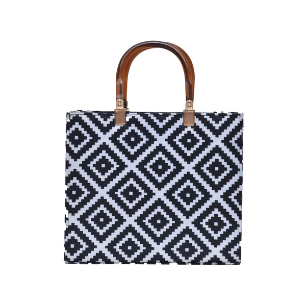 MR FASHION Shoulder Bag (Black & White)