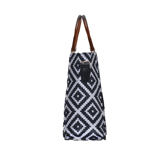 MR FASHION Shoulder Bag (Black & White)