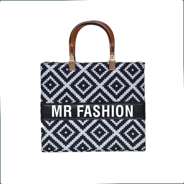 MR FASHION Shoulder Bag (Black & White)