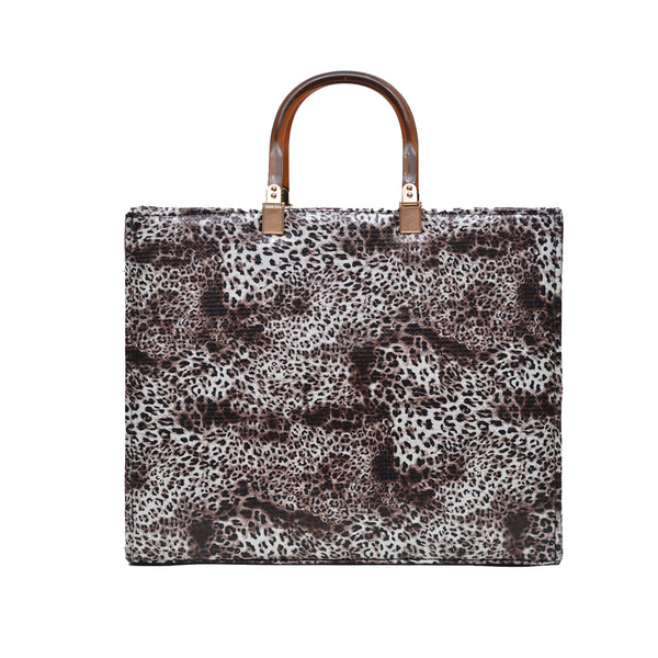MR FASHION Shoulder Bag (Cheetah Print)