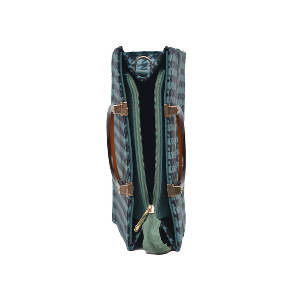 MR FASHION Shoulder Bag (Light Green & Black)