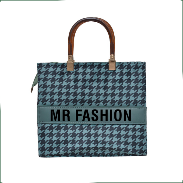 MR FASHION Shoulder Bag (Light Green & Black)