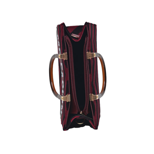 MR FASHION Shoulder Bag (Maroon & Black)