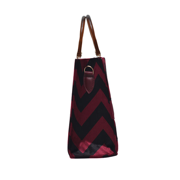 MR FASHION Shoulder Bag (Maroon & Black)