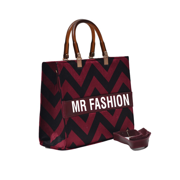 MR FASHION Shoulder Bag (Maroon & Black)