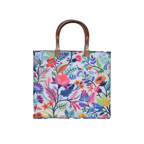 MR FASHION Shoulder Bag (Multi White & Blue)