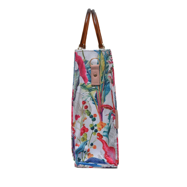 MR FASHION Shoulder Bag (Multi White & Pink)