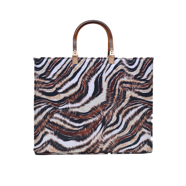 MR FASHION Shoulder Bag (Tiger Print)