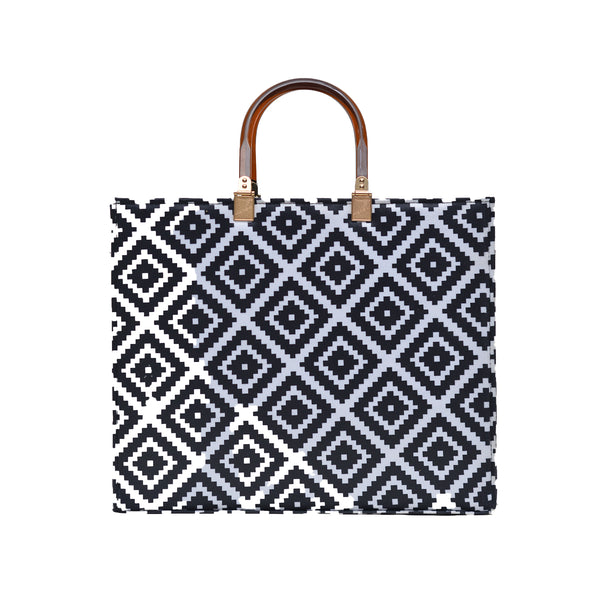 MR FASHION Shoulder Bag (White Black)