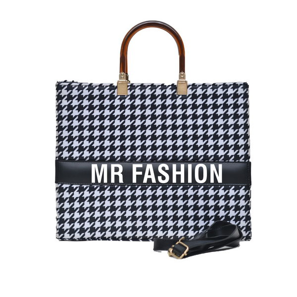 MR FASHION Shoulder Bag (White & Black)