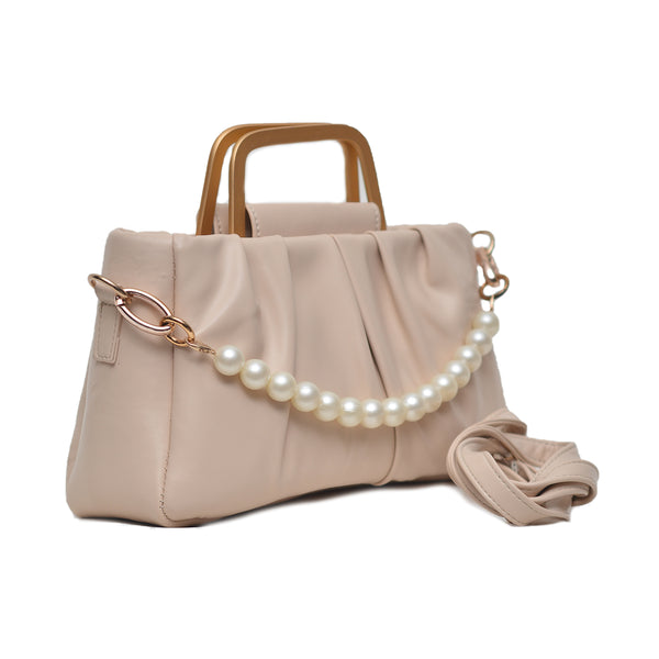 Metal Pearl Handle Bag (Skin)