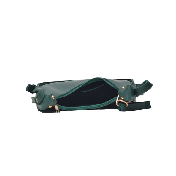 Moon Crossbody Bag (Bottle Green)
