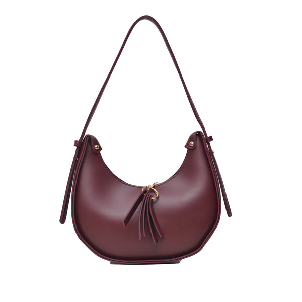 Moon Crossbody Bag (Maroon)