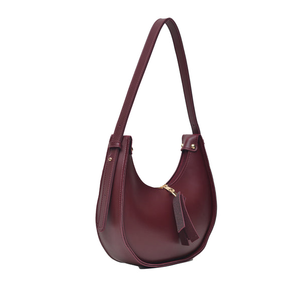 Moon Crossbody Bag (Maroon)