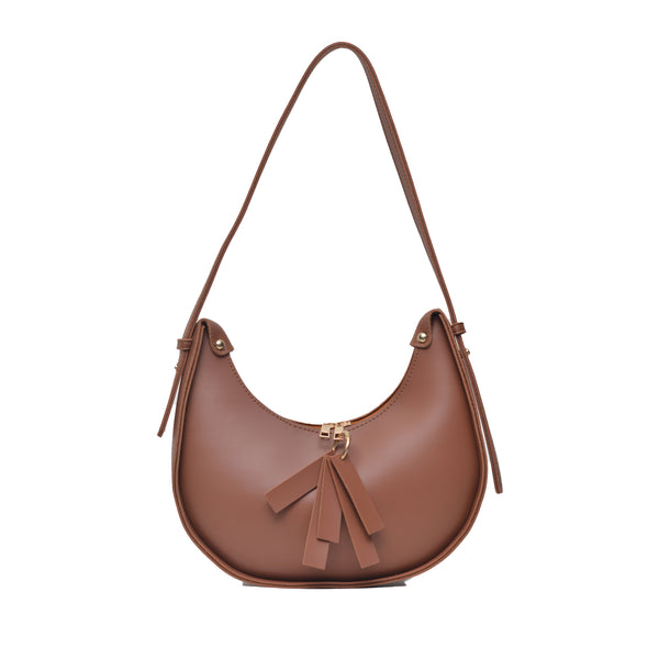 Moon Crossbody Bag (Mustard Brown)