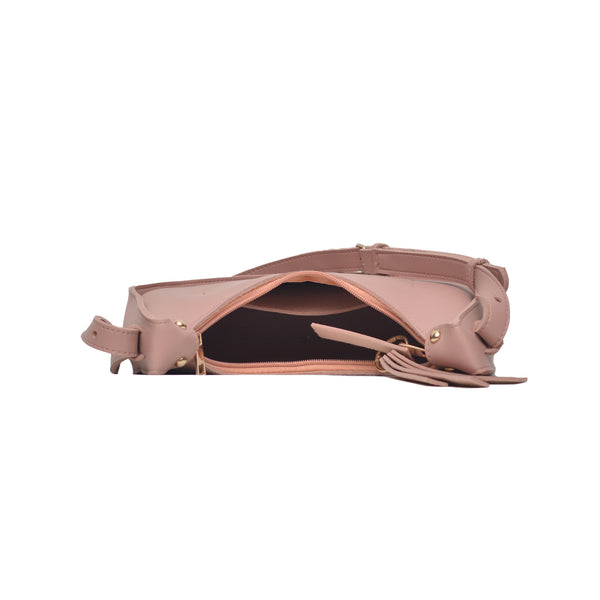 Moon Crossbody Bag (Pink)