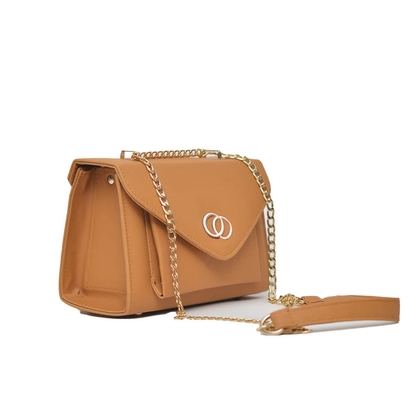 Classic Envelope Shaped Crossbody Bag (Mustard Yellow)
