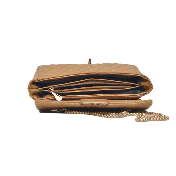 Classic Flap Shoulder Bag (Mustard Yellow)