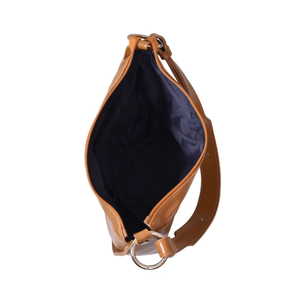Puzzle Fold Leather Crossbody Bag (Mustard Yellow)