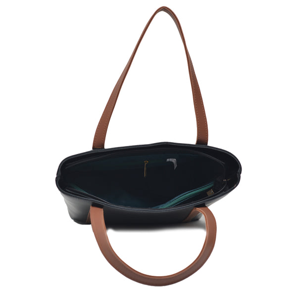 Oversized Shopper Shoulder Bag (Black)
