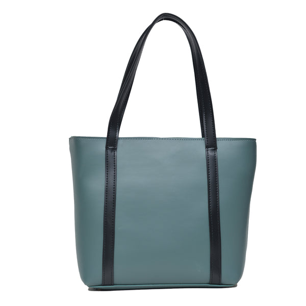 Oversized Shopper Shoulder Bag (Light Green)
