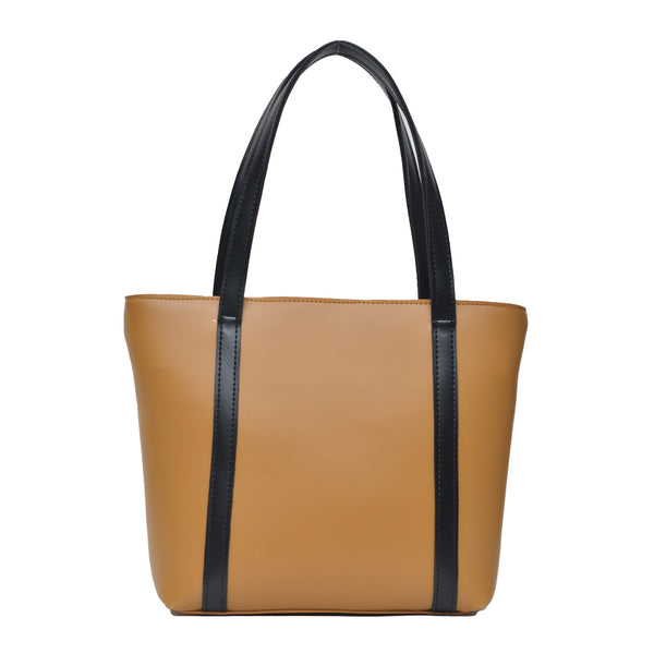 Oversized Shopper Shoulder Bag (Mustard Yellow)