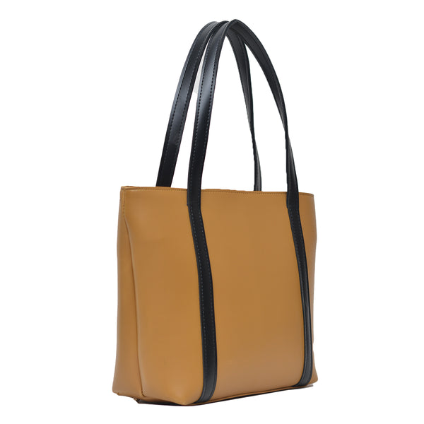 Oversized Shopper Shoulder Bag (Mustard Yellow)
