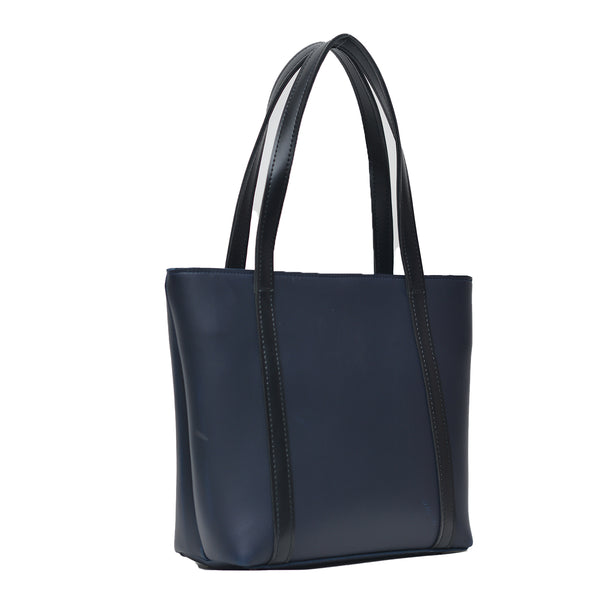 Oversized Shopper Shoulder Bag (Navy Blue)