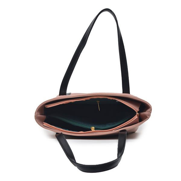 Oversized Shopper Shoulder Bag (Pink)