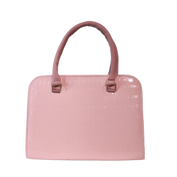 Crocodile Pattern Shoulder Bag (Pink)