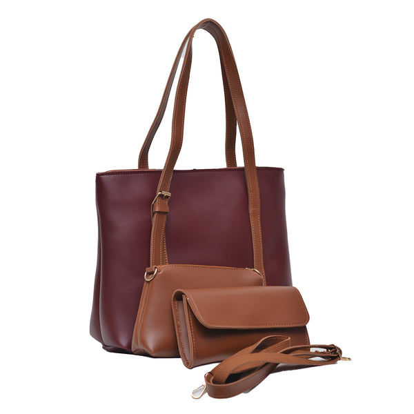 Prime Ample Bag Set of 3 (Maroon)