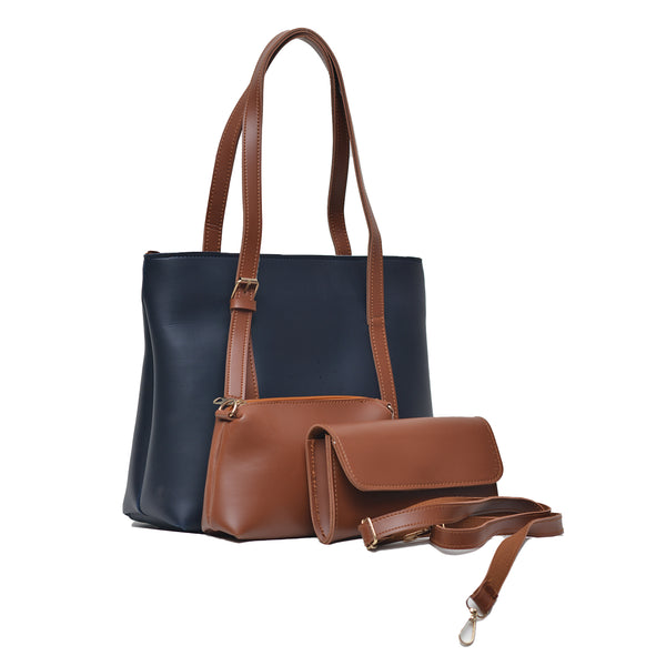 Prime Ample Bag Set of 3 (Navy Blue)