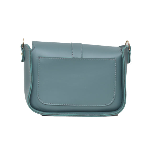Saddle Buckle Crossbody Bag (Light Green)
