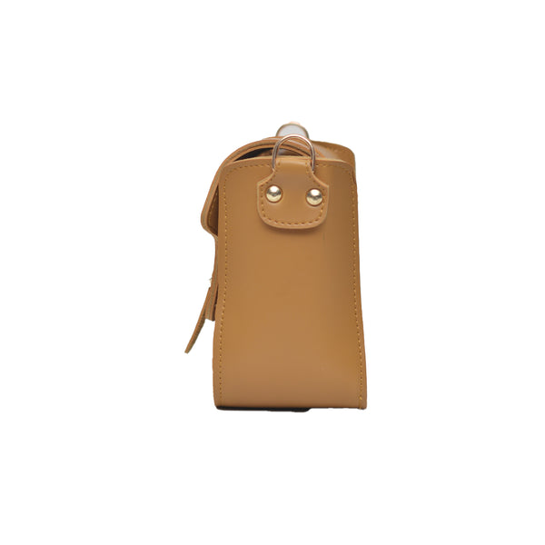 Saddle Buckle Crossbody Bag (Mustard Yellow)
