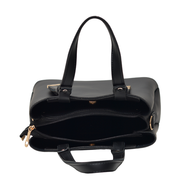 Shoulder Carry Bag with 3 Pockets (Black)