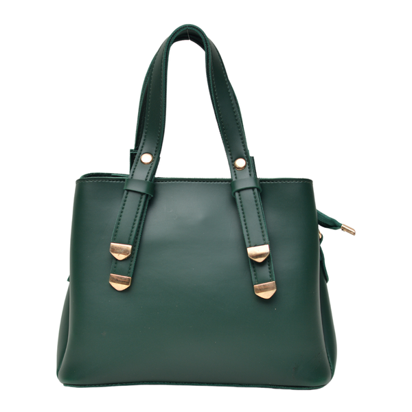 Shoulder Carry Bag with 3 Pockets (Bottle Green)