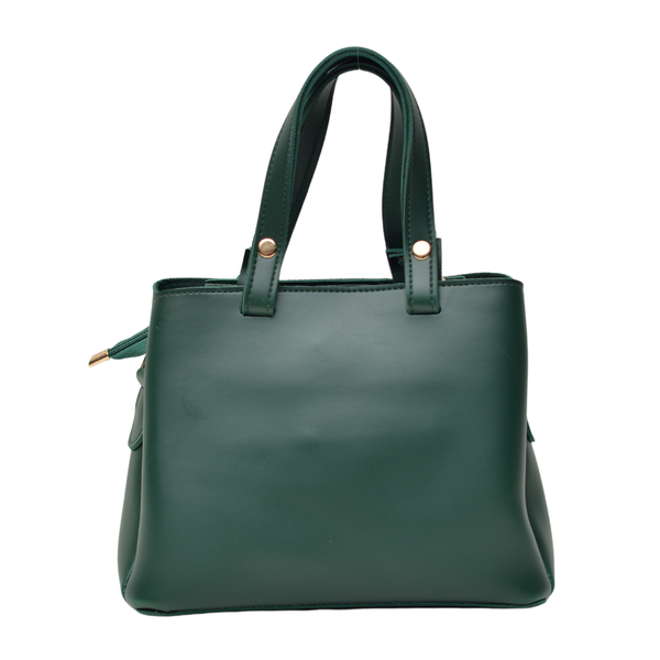 Shoulder Carry Bag with 3 Pockets (Bottle Green)