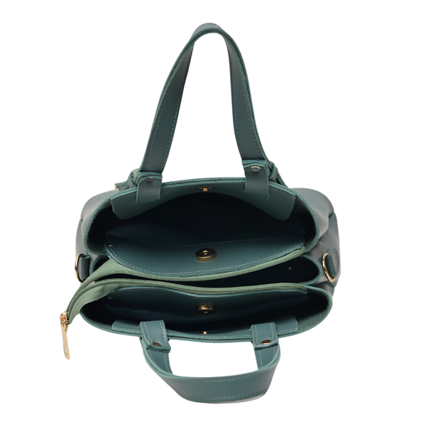 Shoulder Carry Bag with 3 Pockets (Light Green)