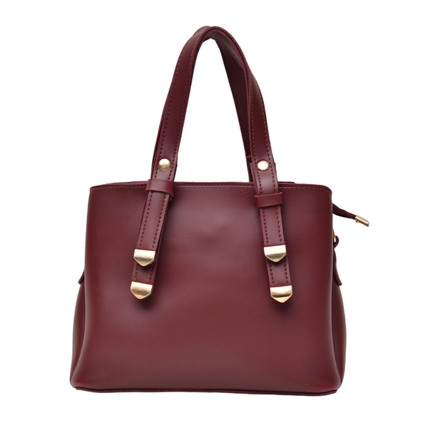 Shoulder Carry Bag with 3 Pockets (Maroon)
